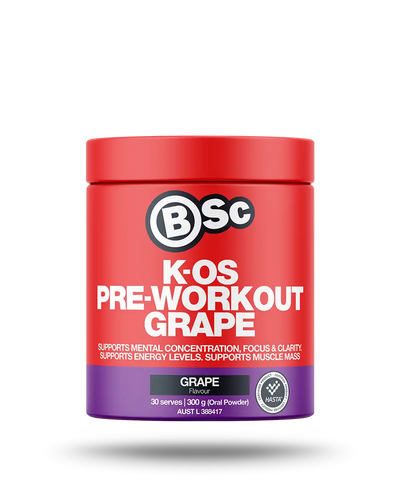 K-OS Pre-Workout Grape 300g - HASTA CERTIFIED