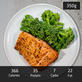 Salmon with Steamed Vegetables - 0