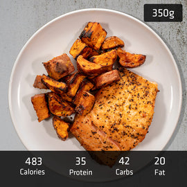 Salmon with Roast Sweet Potato - 0