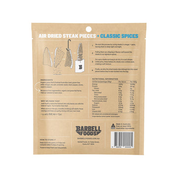 Biltong (Air Dried Steak) - CLASSIC | Barbell Foods - 0