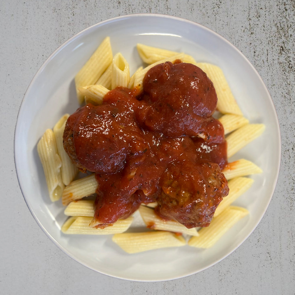 Napoli Beef Meatballs with Pasta