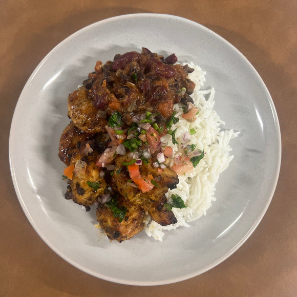 Chicken Burrito Bowl with Lime & Chipotle Sauce
