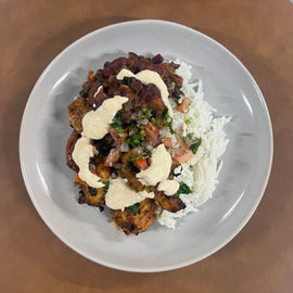 Chicken Burrito Bowl with Lime & Chipotle Sauce