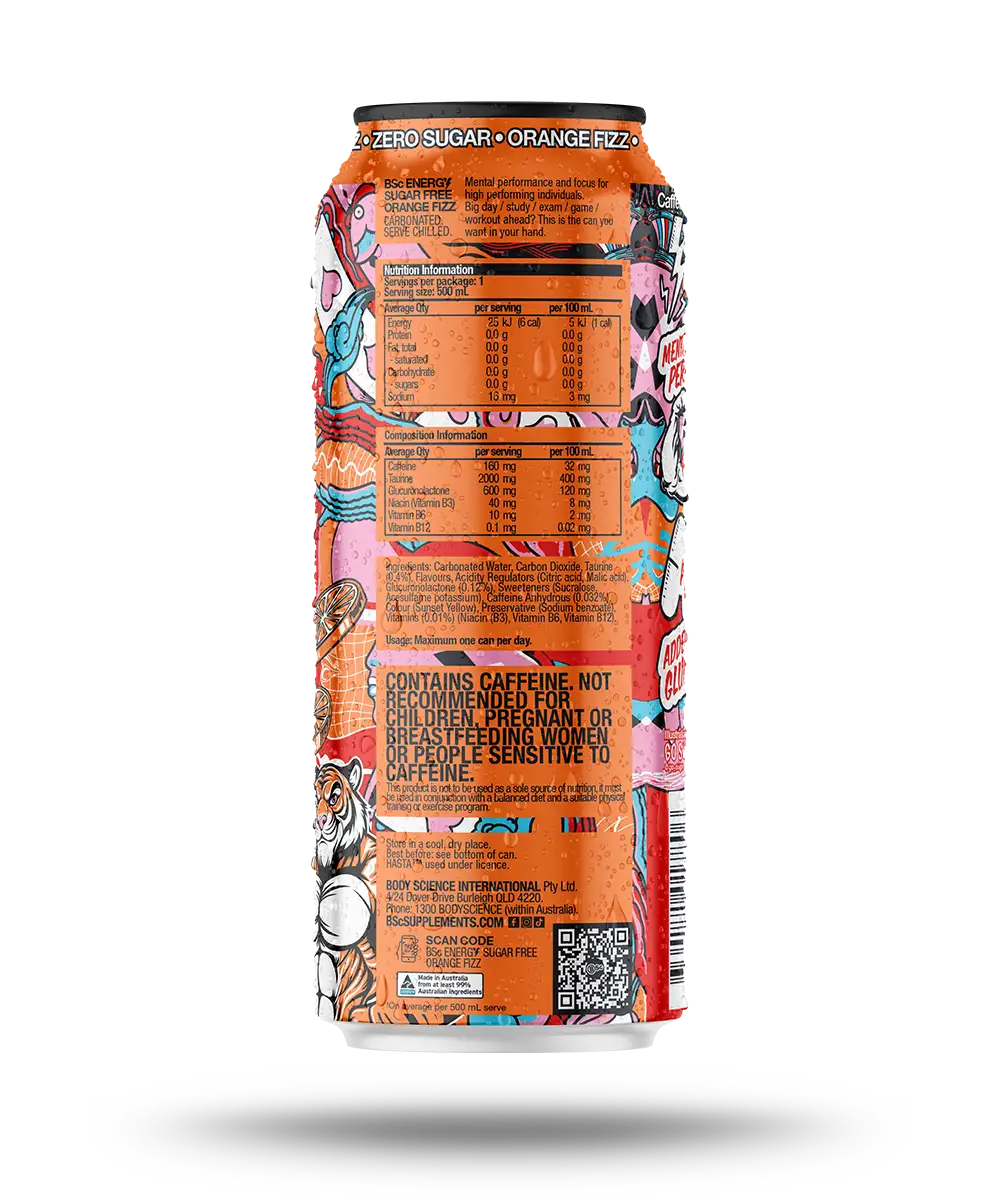 BSC Energy Drink- Orange Fizz - 0