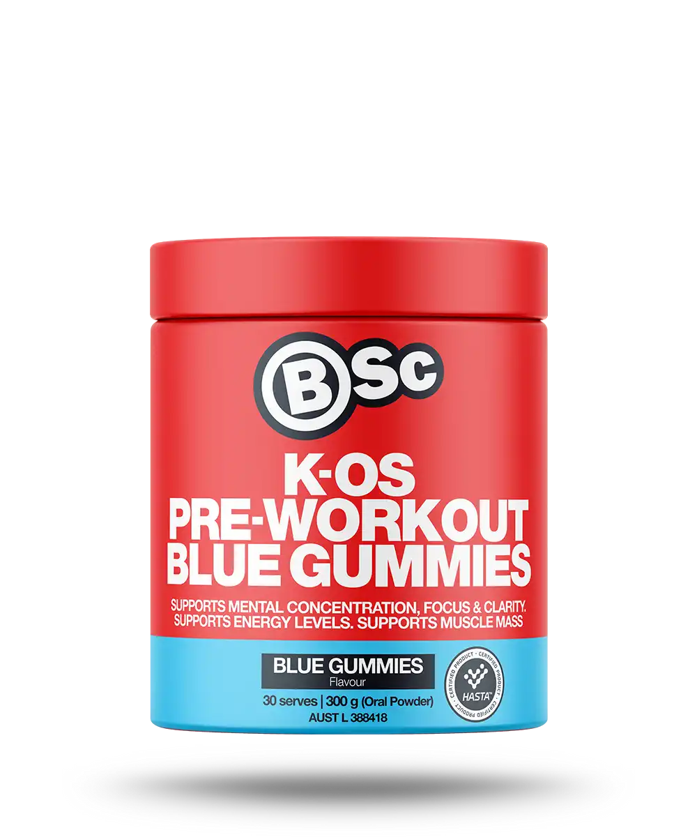 K-OS Pre-Workout Blue Gummies 300g - HASTA CERTIFIED