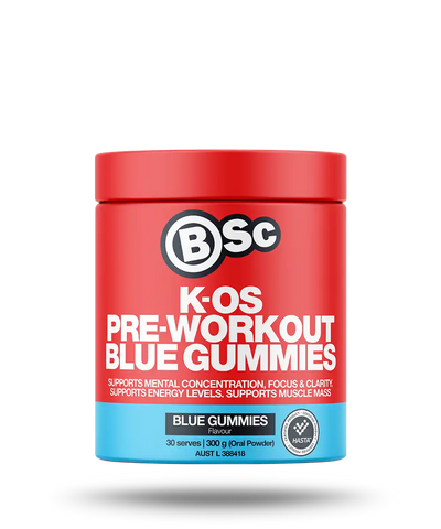 K-OS Pre-Workout Blue Gummies 300g - HASTA CERTIFIED