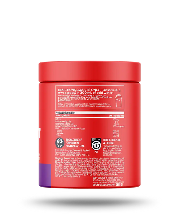 Pre-Workout Grape 10g - Ready To Mix Single Serve