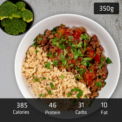 Beef Taco Bowl with Brown Rice & Vegetables - 0