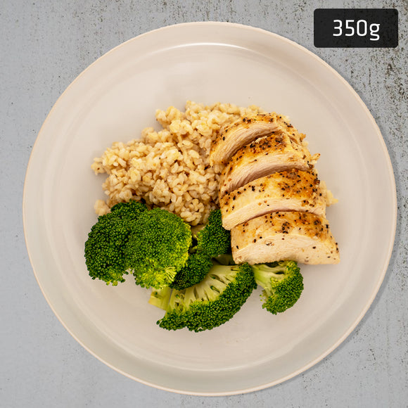 Lemon Pepper Chicken Breast with Brown Rice & Vegetables