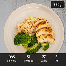 Lemon Pepper Chicken Breast with Brown Rice & Vegetables - 0