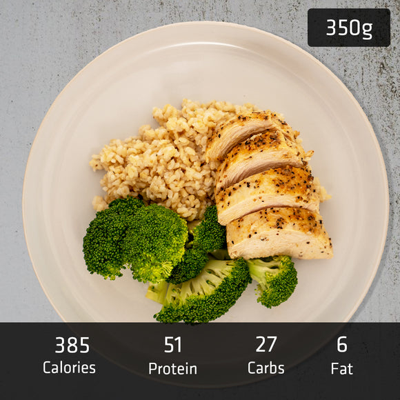 Lemon Pepper Chicken Breast with Brown Rice & Vegetables