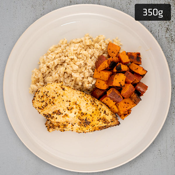 Lemon Pepper Chicken Breast with Sweet Potato & Brown Rice