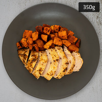 Lemon Pepper Chicken Breast with Roast Sweet Potato