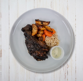 Greek Roast Lamb with Vegetables & Brown Rice