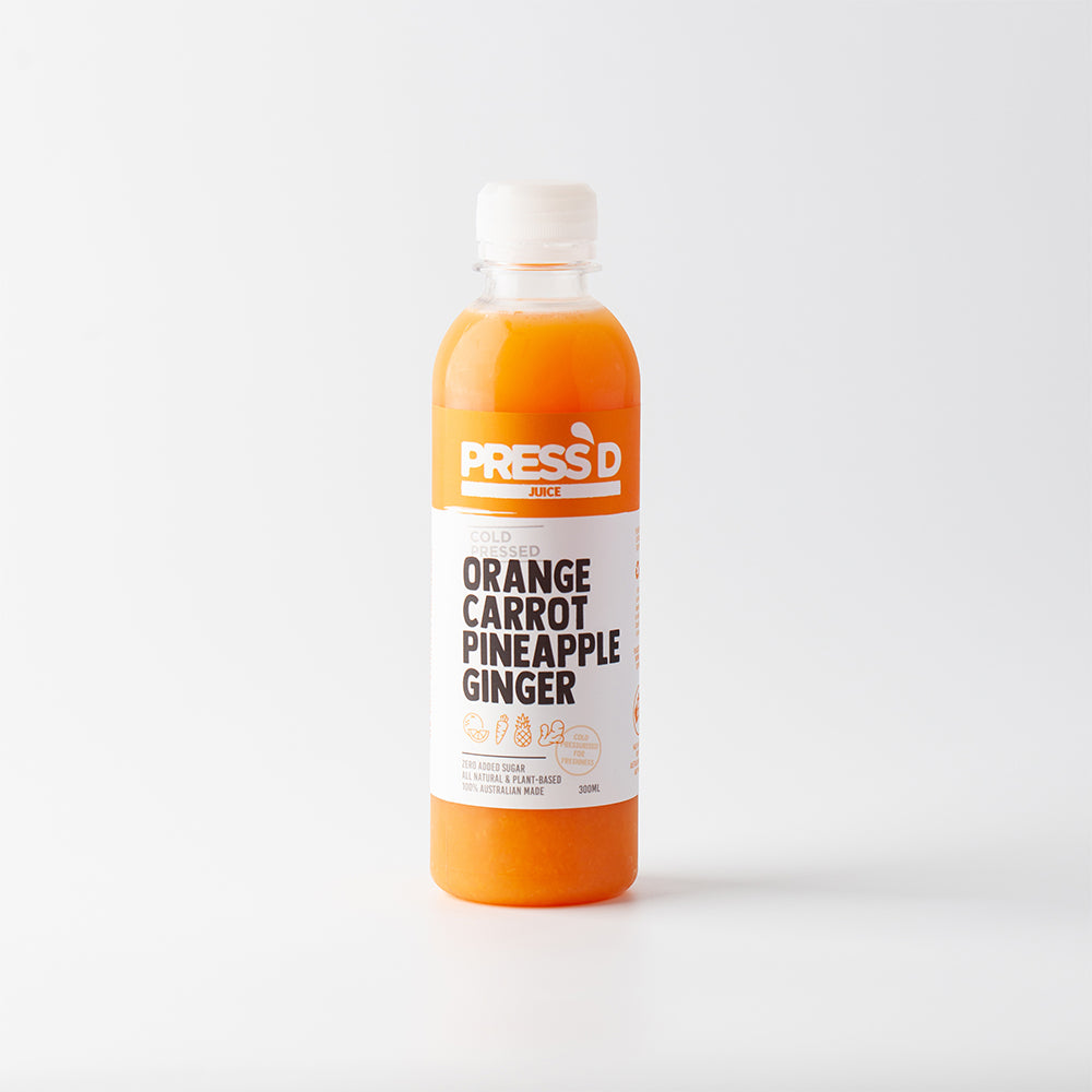 Cold Pressed Juice - Orange, Carrot, Pineapple & Ginger