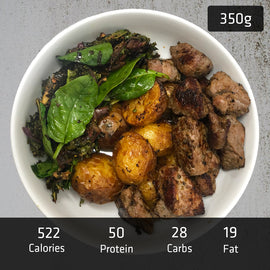 Souvlaki Lamb with Roast Potatoes, Kale Salad & Tzatziki Sauce - 0