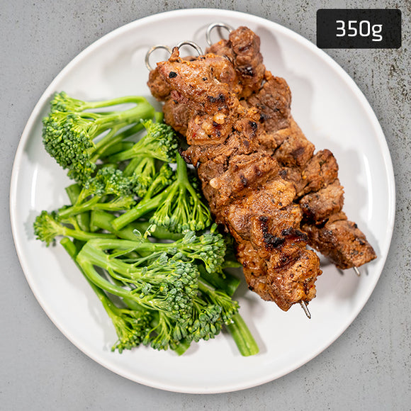 Souvlaki Lamb with Vegetables & Tzatziki Sauce